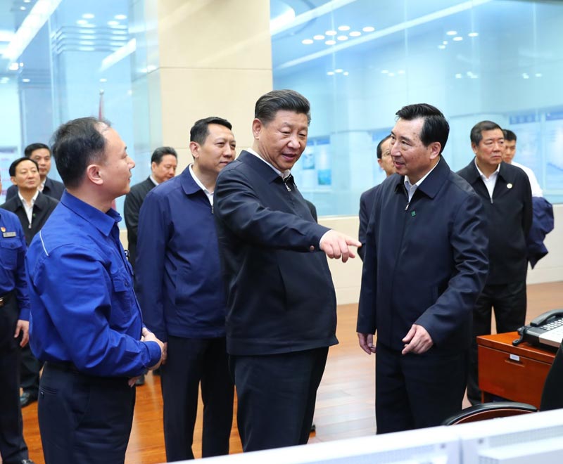 2018年4月24日，习近平调查三峡工程（中国三峡集团参加建设）