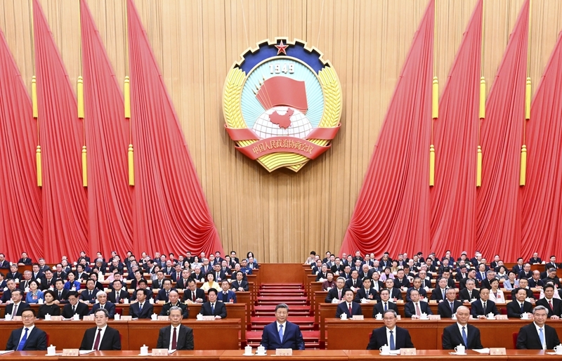 全国政协十四届四次会议在京开幕 习近平等党和国度辅导人到会祝贺