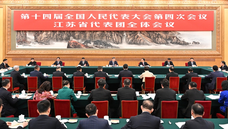 习近平参与江苏代表团审议